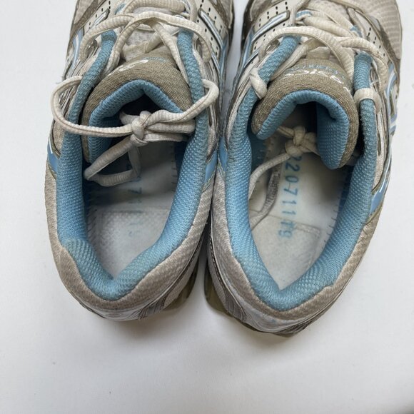 Y2K Asics Gel Frantic 2 Running Shoes Wom Sz 8.5 US Baly Blue / Gold Shox Read - Picture 9 of 14